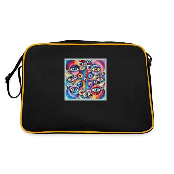 DANTE ALEGRIA - Retro Tasche - Schwarz/Gold - Hinten