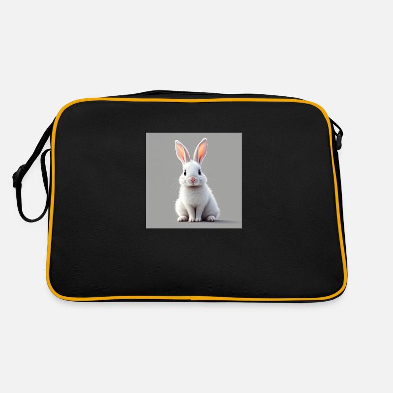 Easter rabbit white Retro Bag