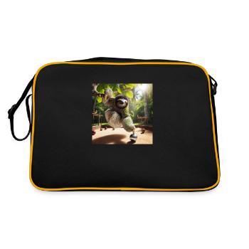 Sloth Tramp petanque - Retro Bag - black/gold - Back