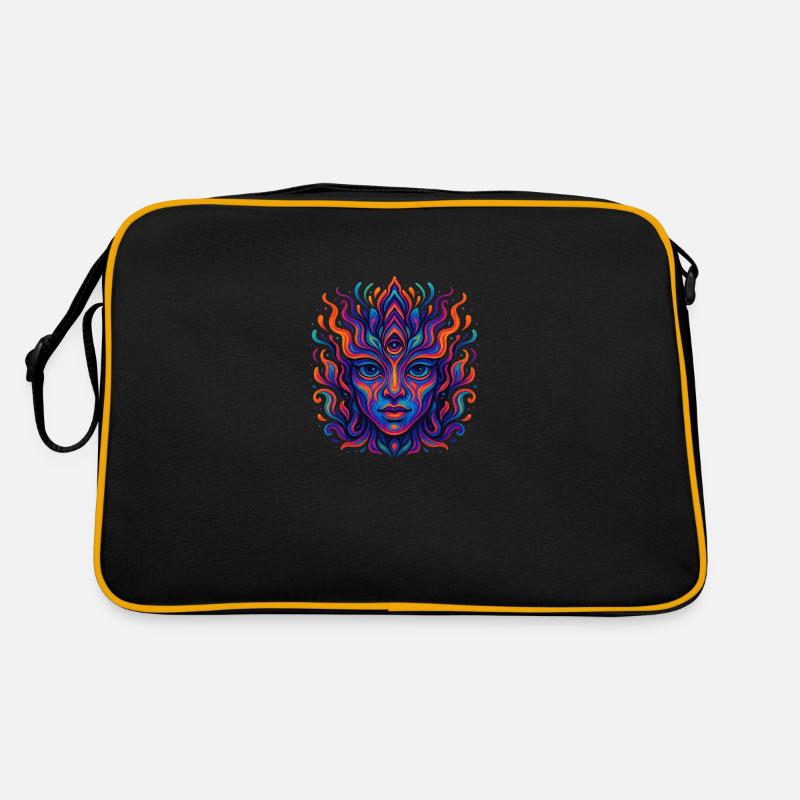Psychedelic color explosion Retro Bag