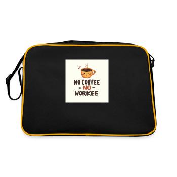 Flux Dev Vibrant minimal tshirt illustration cfee2 - Retro Tasche - Schwarz/Gold - Hinten