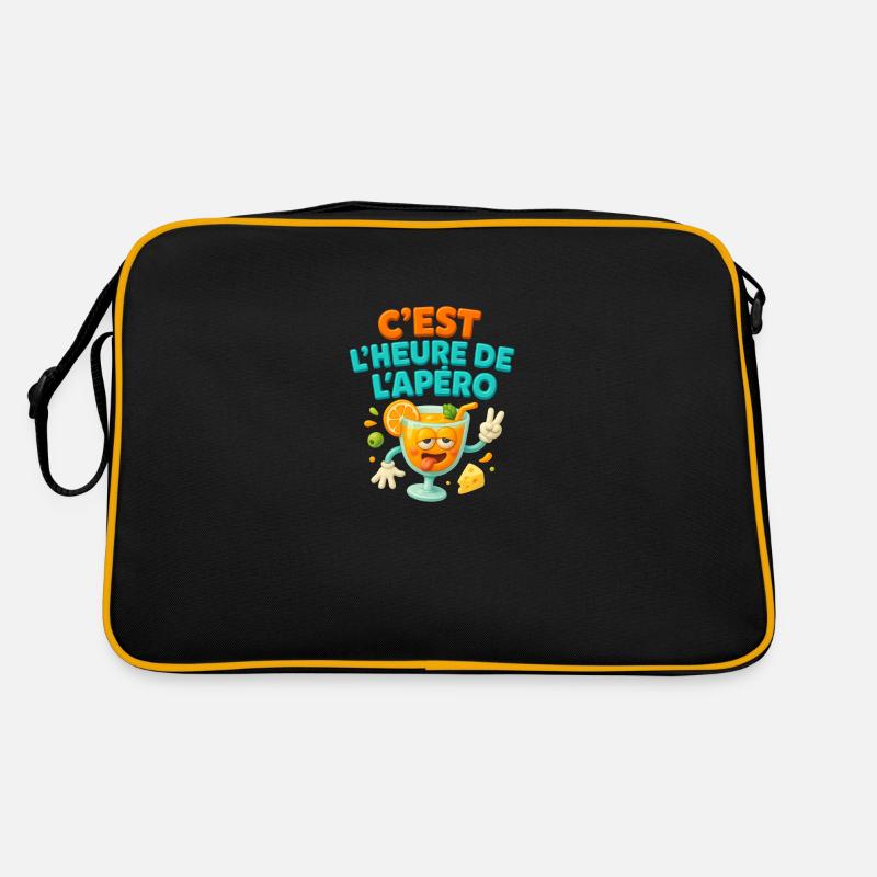 image c'est l'heure de l'apéro Sac Retro
