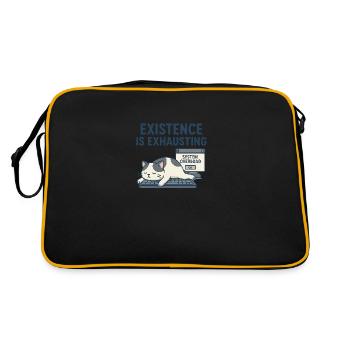 Exhausting existence - Retro Bag - black/gold - Back