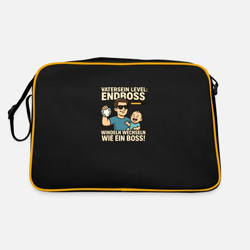 Level: Endboss Windelwechsel-Profi mit Stil Retro Tasche