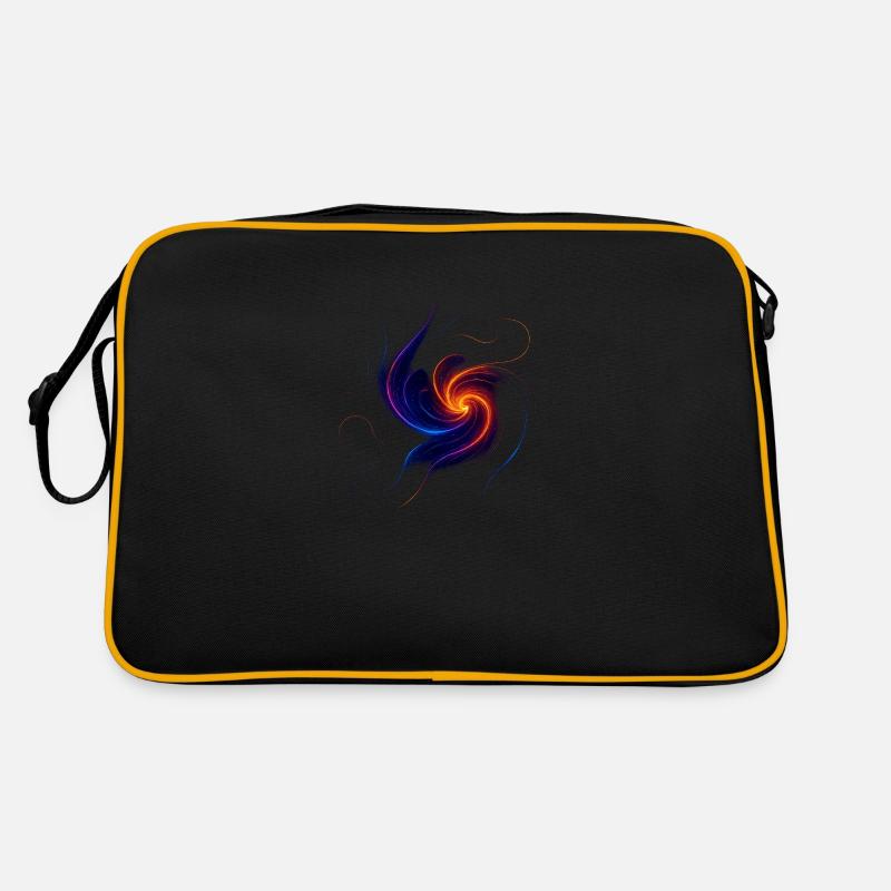 Cosmic Flow – eine Sammlung von lebendigen, galaktischen Retro Tasche