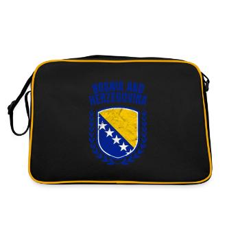 Bosnie-Herzégovine - Sac Retro - noir/or - Dos