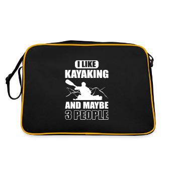 Kayak Kayak - Sac Retro - noir/or - Dos