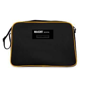 Nachtproduction Retro-Gaming - Retro Tasche - Schwarz/Gold - Hinten