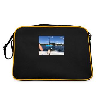Streetwear PEM - Retro Tasche - Schwarz/Gold - Hinten