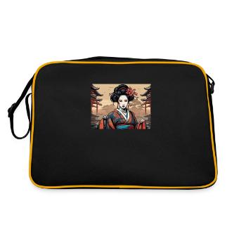 Japonaise - Sac Retro - noir/or - Dos