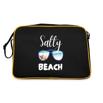 SALTY BEACH - Retro Bag - black/gold - Back