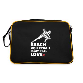 J’adore le beach-volley Plage élégante - Sac Retro - noir/or - Dos