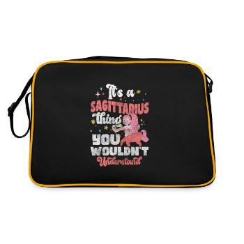 Zodiac sign birth superstition - Retro Bag - black/gold - Back
