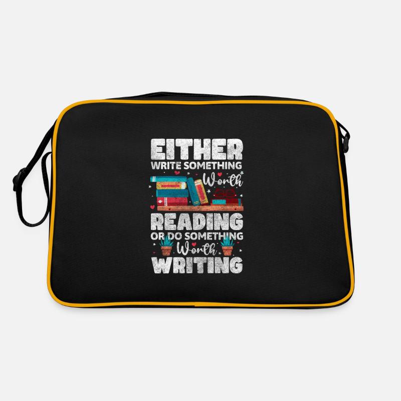 Author Literature Author Book Author Retro Bag
