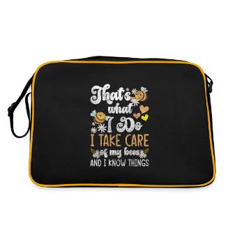 Honey Sweet Beekeeper - Retro Bag - black/gold - Back