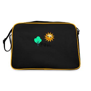 Paul - Retro Bag - black/gold - Back