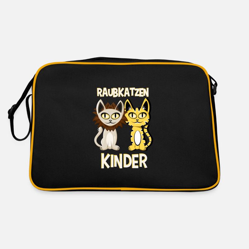 Raubkatzen - Tiger und Löwe Cat T Shirt Pullover Retro Tasche