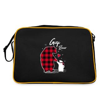 Gigi Bear - Retro Bag - black/gold - Back