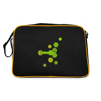 Johannes - Retro Bag - black/gold - Back