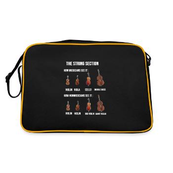 String Section City Conductor Gift - Retro Bag - black/gold - Back