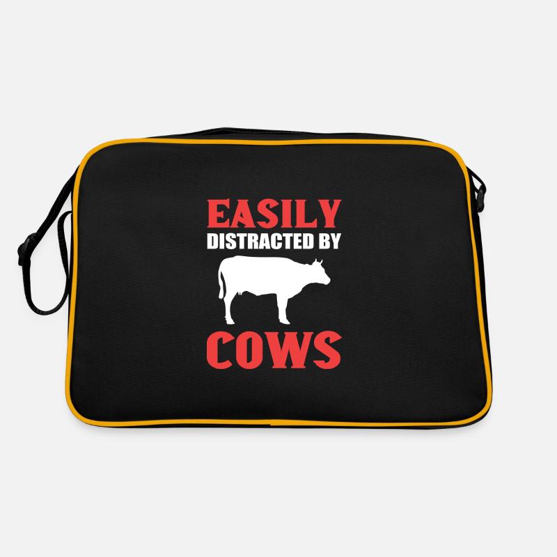 Poison fermier distrait par les vaches Sac Retro