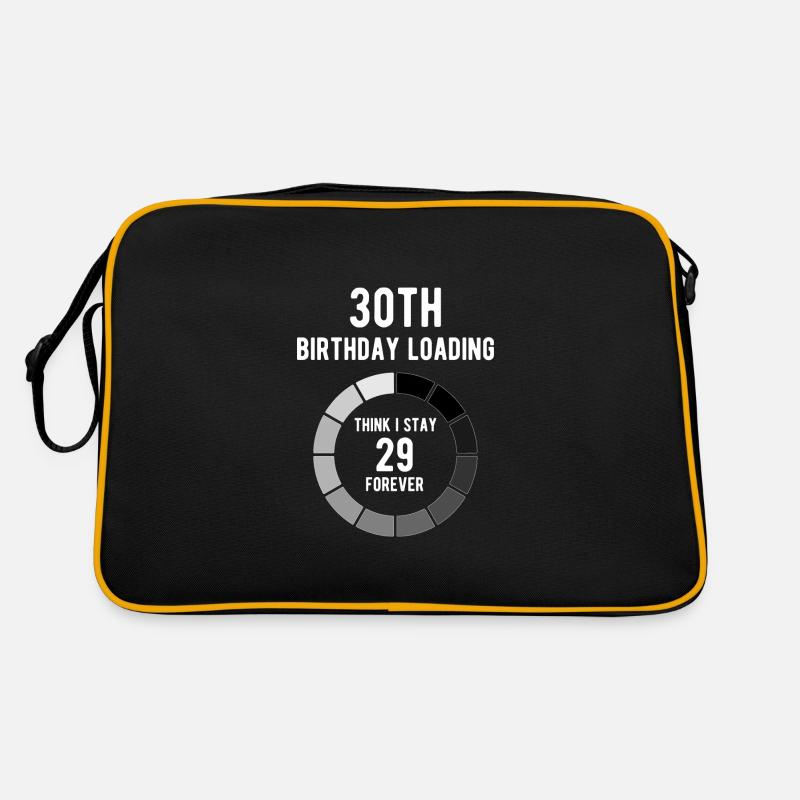 Think I Stay 29 Forever Loading 30th Birthday Gift Retro Tasche