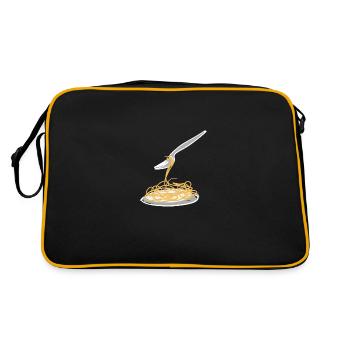 Nouilles spaghetti - Sac Retro - noir/or - Dos
