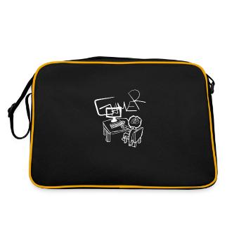 Ordinateur portable - Sac Retro - noir/or - Dos