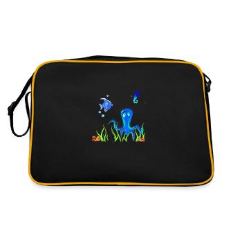 biologie sous-marine des animaux marins t - Sac Retro - noir/or - Dos
