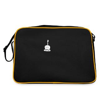 gâteau gâteau bougie anniversaire - Sac Retro - noir/or - Dos