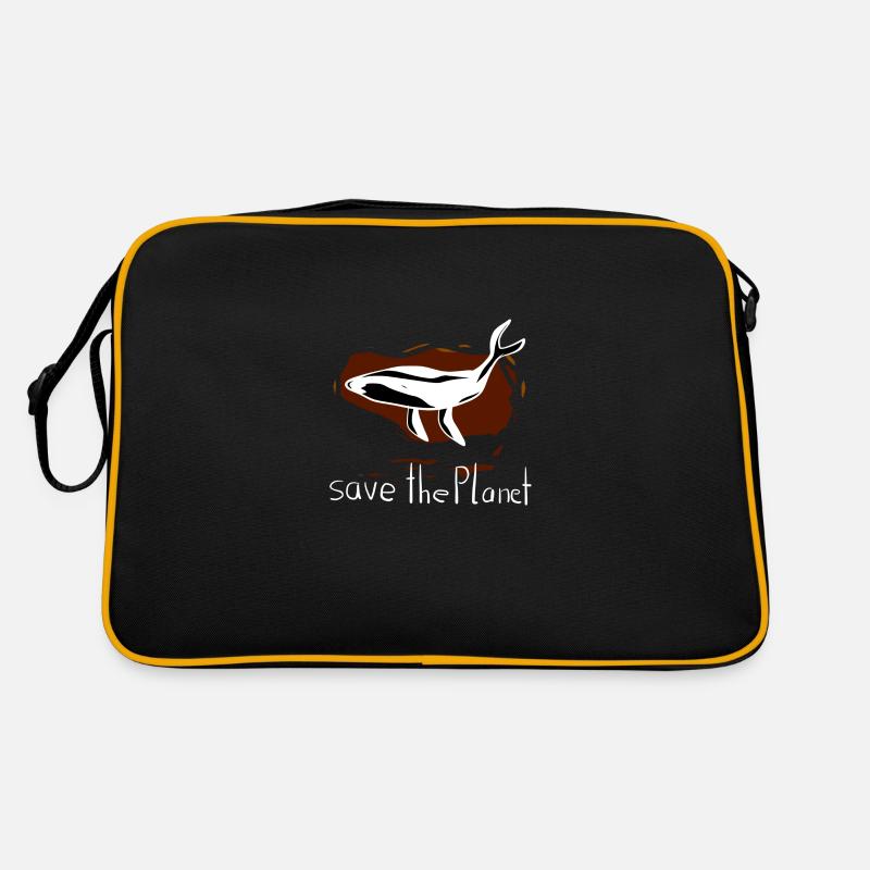 Whale Conservation Save Planet Ecosystem Retro Bag