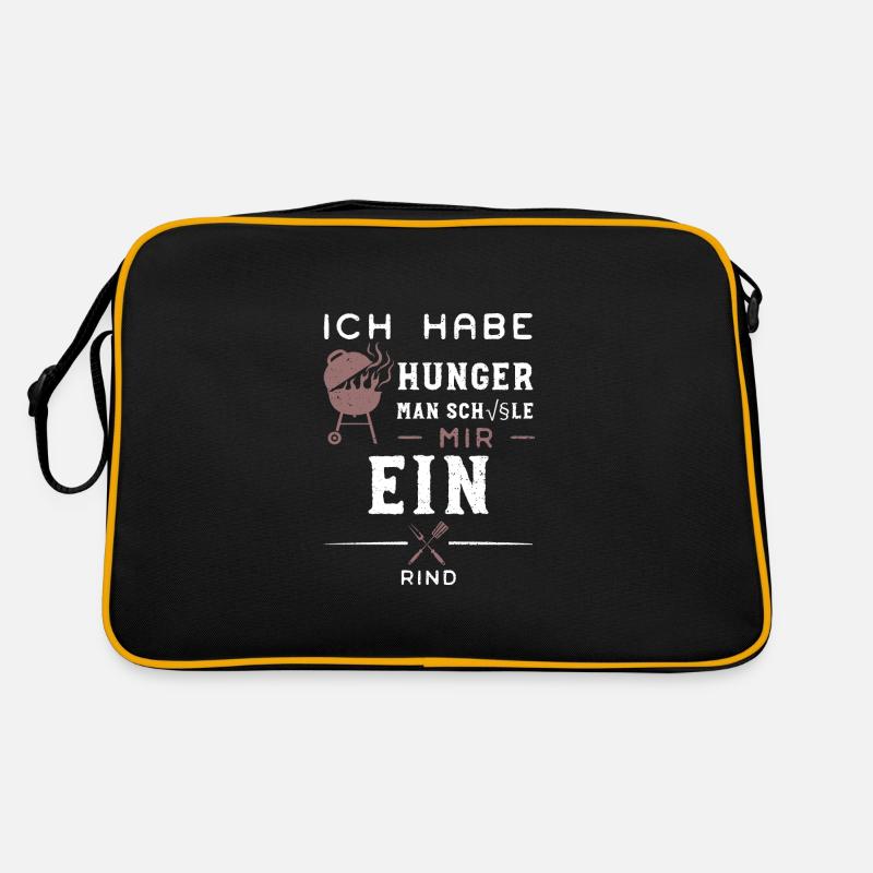 Ich Habe Hunger Man Schäle Mir E... Retro Tasche