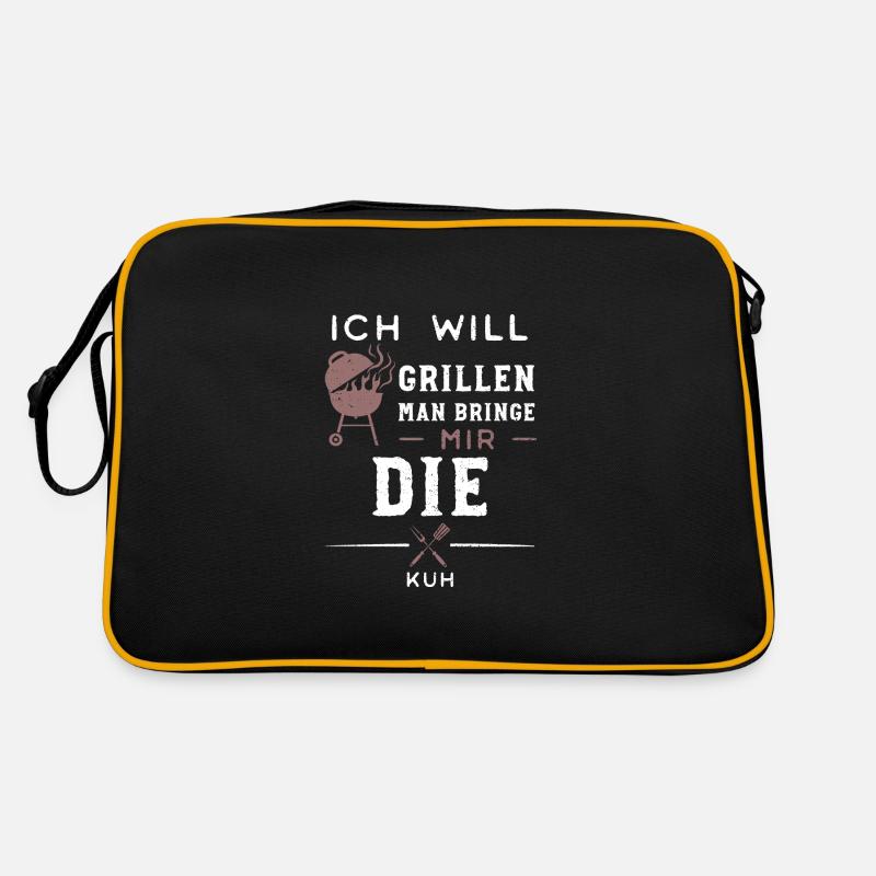 Ich Will Grillen Man Bringe Mir... Retro Tasche