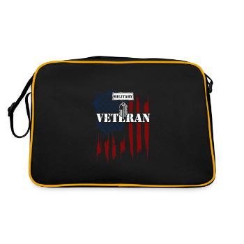 Military Veteran - Veteran - Retro Bag - black/gold - Back