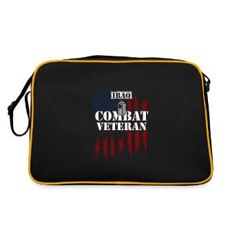 Vétéran de combat en Irak - Vétéran - Sac Retro - noir/or - Dos