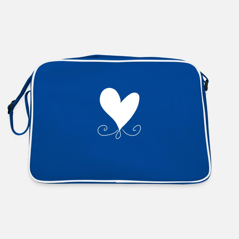 Heart Pattern Icon Retro Bag