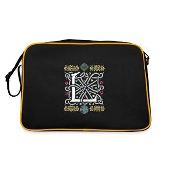 L - Retro Bag - black/gold - Back