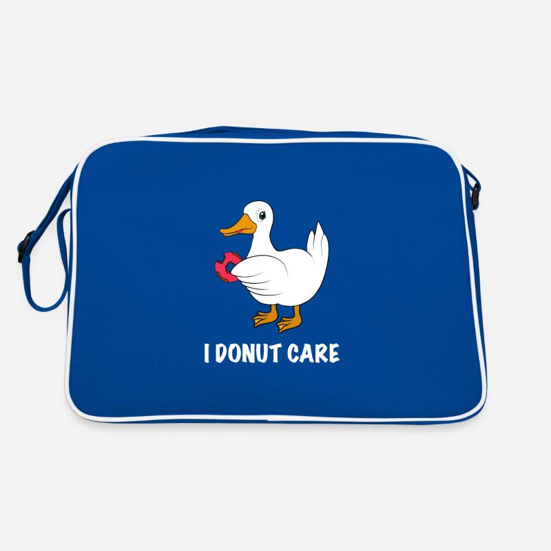 Canard avec beignet disant Sac Retro