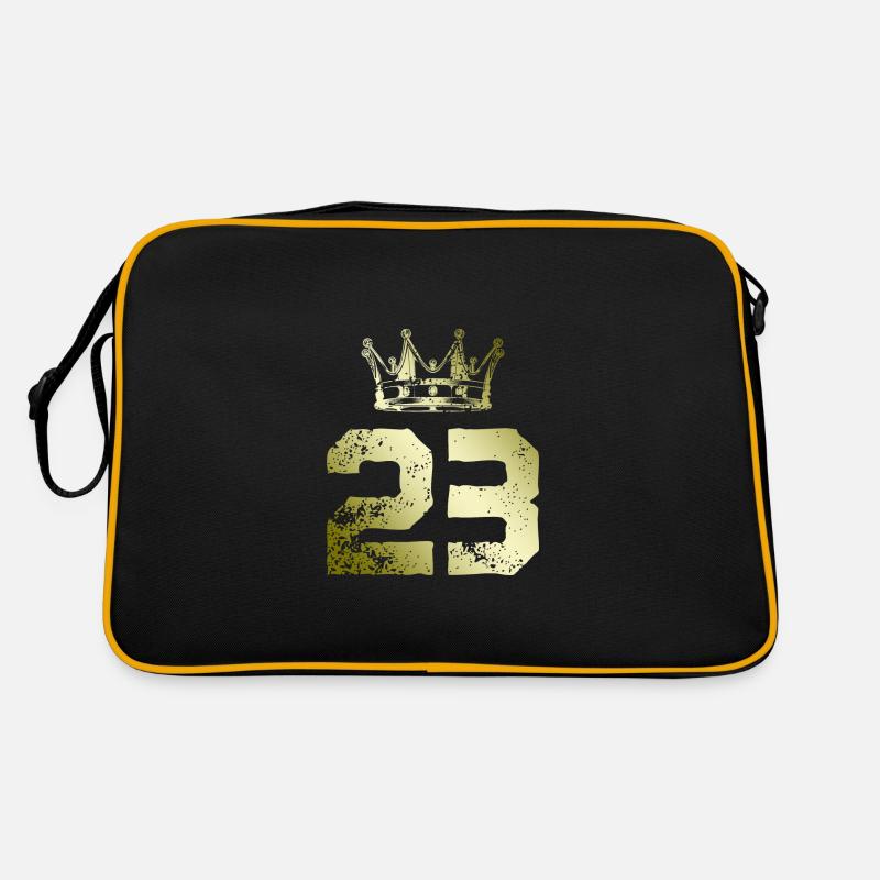 23 Zahl Krone Retro Tasche