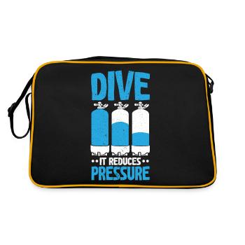 Plongée Il réduit la pression Plongée Aquatique Scu - Sac Retro - noir/or - Dos