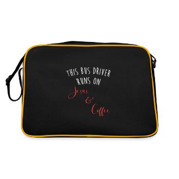 School Bus Driver School Bus - Retro Bag - black/gold - Back