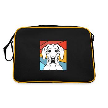 Rhodesian Ridgeback - Retro Bag - black/gold - Back