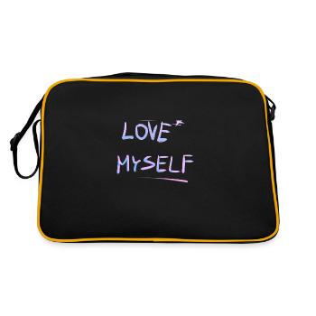 I myself self-love line - Retro Bag - black/gold - Back