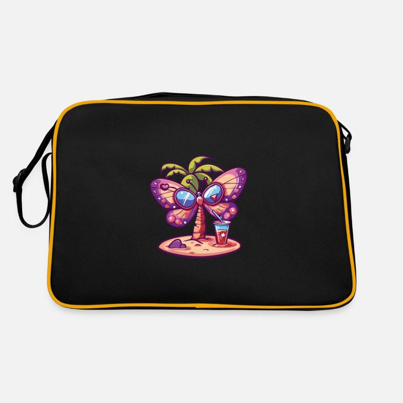 Papillon Été Plage Bande Dessinée Sac Retro