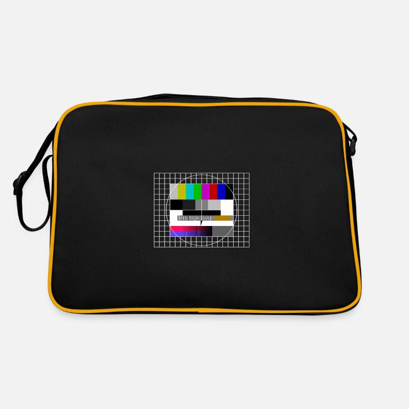 Testbild Retro Vintage - Retro Tasche - Schwarz/Gold