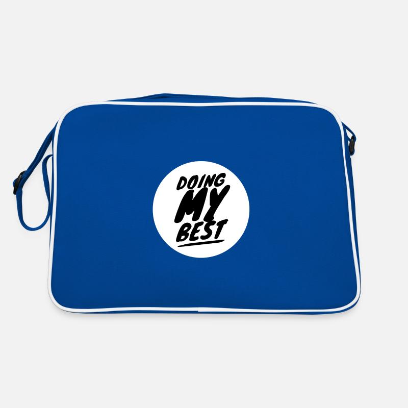 Meine beste Motivation harte Arbeit Retro Tasche
