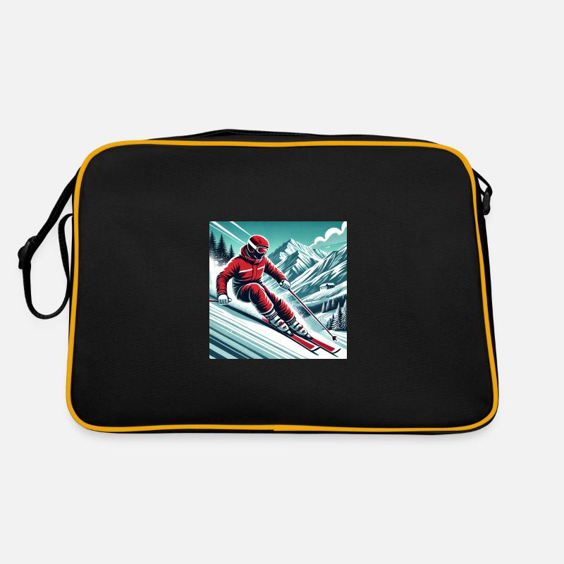 Dynamique et aventure : skier dans les Alpes Sac Retro