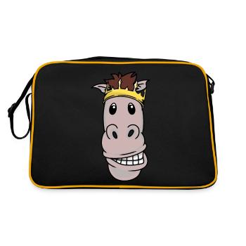 King Horse Pony Crown Royal King Fantaisie Noël - Sac Retro - noir/or - Dos