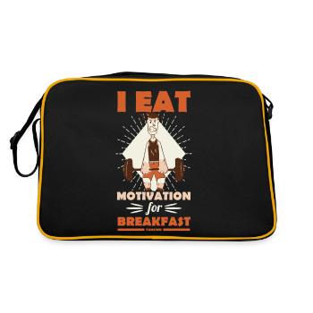 Motivation - Retro Bag - black/gold - Back