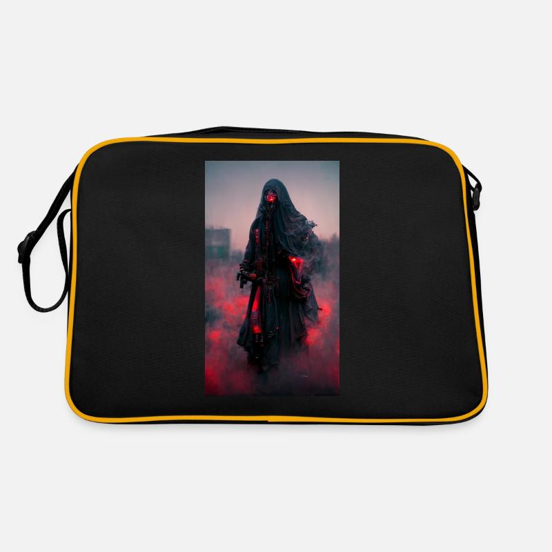 Roter Sensenmann Retro Tasche